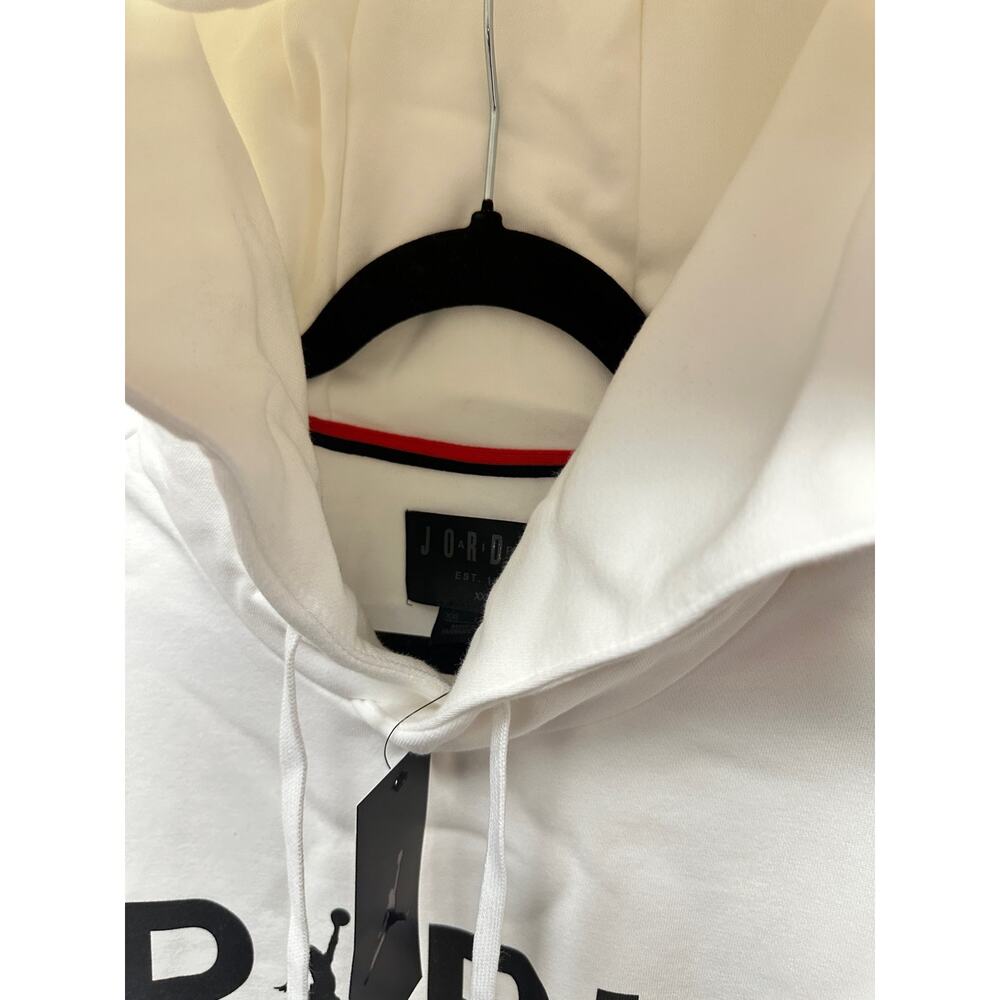 Nike Jordan Paris Saint-Germain PSG Hoodie White Size XXL BQ4200-100 New - Picture 12 of 16